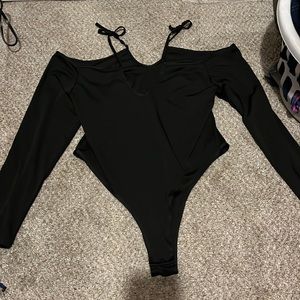 Cold shoulder body suit